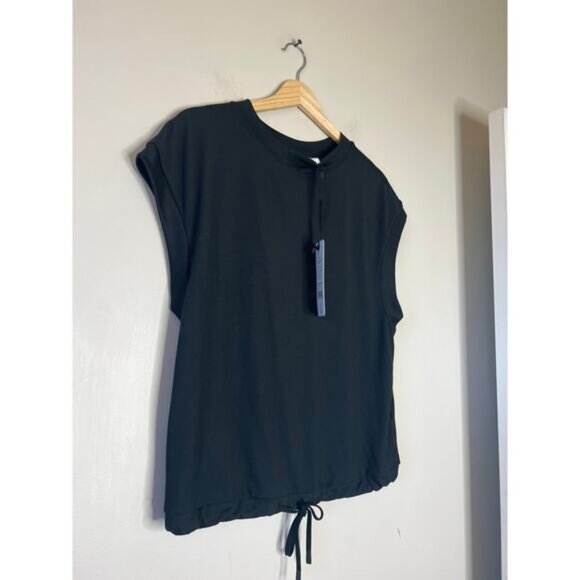 NWT Varley Ferndale Relaxed Drawcord Active Fit Top Black Size: Extra Small - Picture 3 of 7